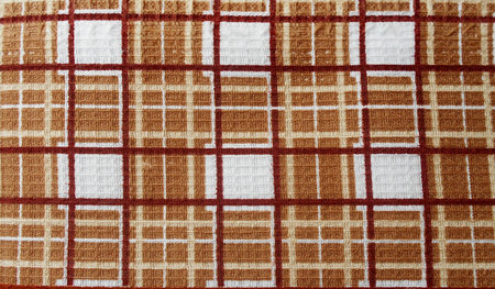 brown plaid fabric background