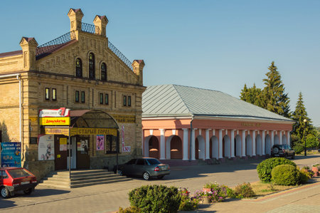 Architectural monuments: Biryuch shopping malls (now Museum of Local Lore), merchant Sanzharov's...