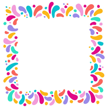 Feast vector frame Art graphics for Celebration decorate. Set of colorful frames. Element for party, masquerade and carnival design invitation, gift card, flyer, brochure, banner, badge, icon, posterのイラスト素材