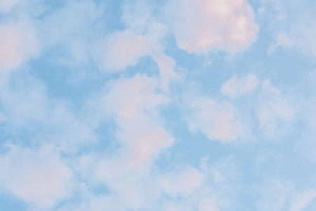 Blue sky with white cloudsの写真素材