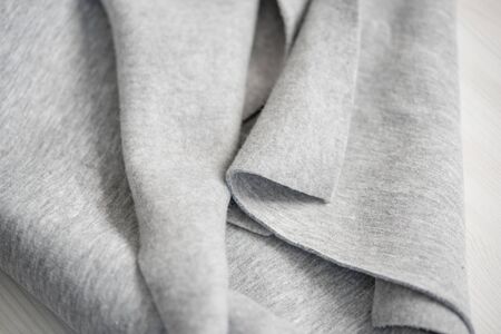 Waves on tissue folds on a piece of tissue surface.の写真素材