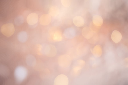 Bright white pink bokeh light. the lights of a bright morning in the dew and the rays of the sun....