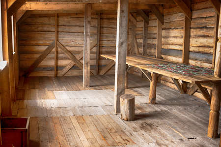 wild house in the forest for the travelerの写真素材