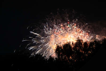 Colorful fireworks in Seoul City, South Korea.の写真素材
