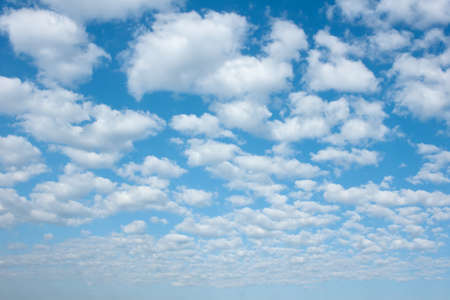 Beautiful clouds in the blue sky.の写真素材