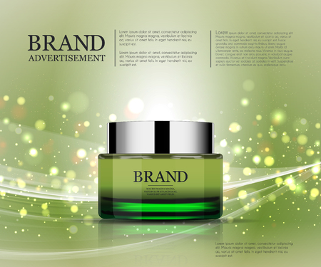 Cosmetic ads template, essence bottleのイラスト素材