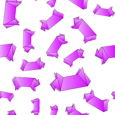 step by step instructions how to make origami A Bird.のイラスト素材