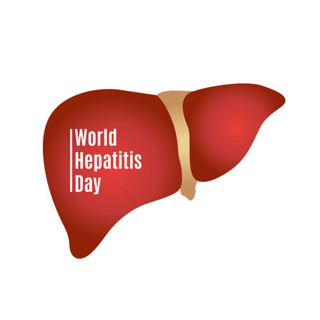 Illustration of World Hepatitis Day.のイラスト素材