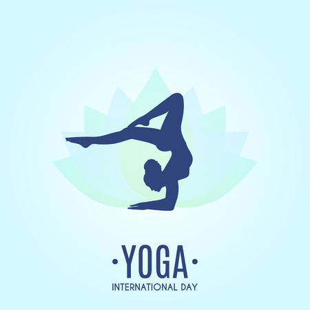 Yoga Colorful Fitness Concept. Vector illustrationのイラスト素材