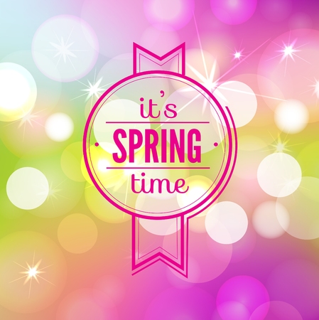 Nature bokeh background.  vector illustration hand drawnのイラスト素材