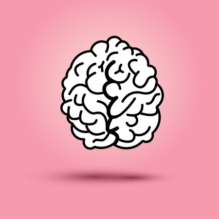 Flat design: brainのイラスト素材