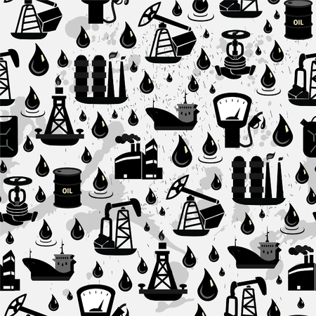 Gas fuel station car oil petrol auto service concept flat businesspattern for infographics design web elements vector illustrationのイラスト素材