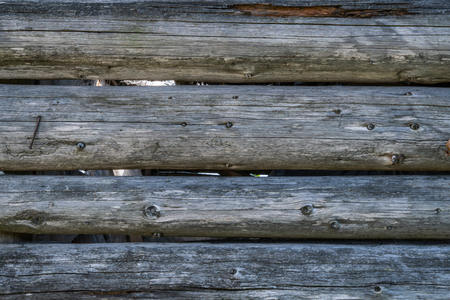 wall of old wooden boards vintageの写真素材