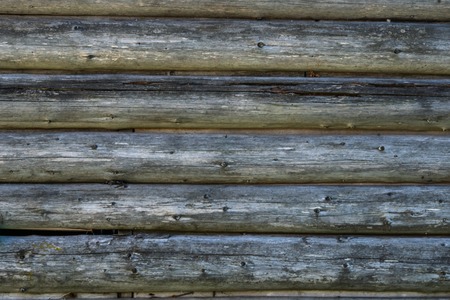 wall of old wooden boards vintegeの写真素材