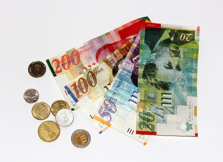 banknotes and coins of the State of Israelのeditorial素材