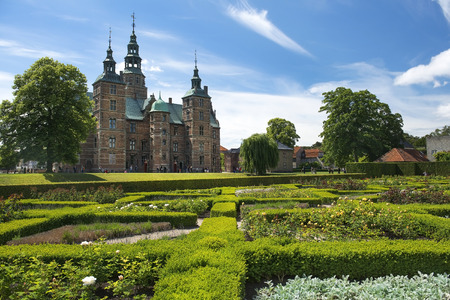 Rosenborg Castle and park in central Copenhagen, Denmarkのeditorial素材