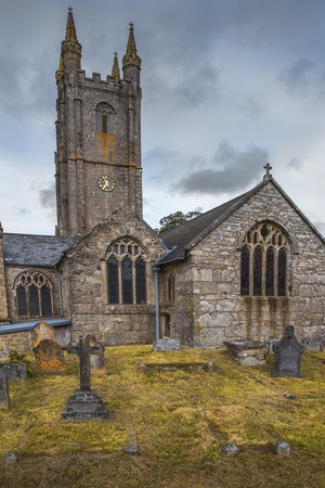 St. Ives Parish Church and old cemetery, Cornwall, Englandのeditorial素材
