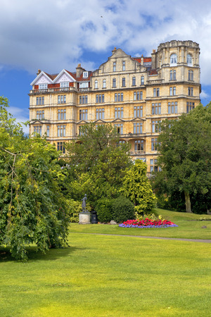 Empire Hotel, Parade Gardens in Bath, Somerset, Englandのeditorial素材