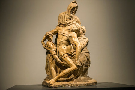 FLORENCE, Italy - February 15, 2017: Pieta di Michelangelo or Michelangelo's Pieta in New Museo...
