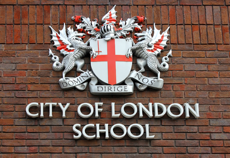 coat of arms of the City of London Schoolのeditorial素材