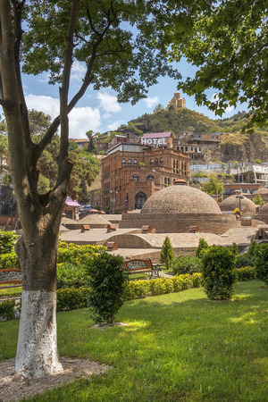 Tbilisi, Georgia - Juny 6, 2017: Old Tiflis Boutique Hotel in old city of Tbilisi, capital of Georgia on Juny 6, 2017 in hotel â 15 standard and 2 lux roomsのeditorial素材