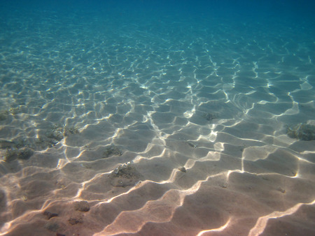sunlight illuminated the bottom of the sea as marine background, Red Sea, Eilat, Israelの写真素材
