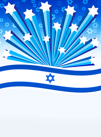 illustration of the day of independence of Israelの写真素材