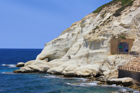 nature reserve Rosh HaNikra, Galilee, Israelの写真素材