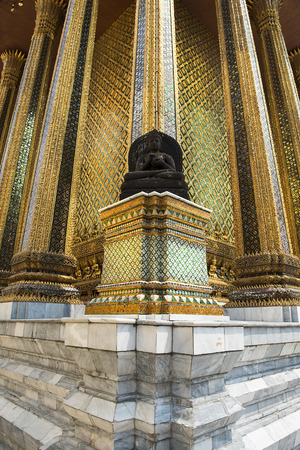 Wat Phra Kaew, Temple of the Emerald Buddha, Bangkok, Thailandのeditorial素材