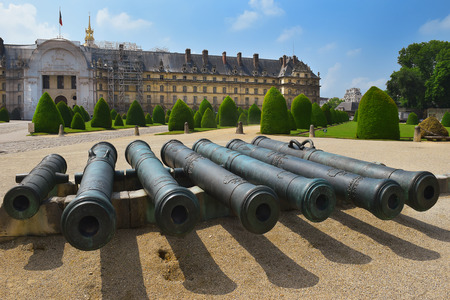 Les Invalides, The National Residence of the Invalids and Army Museum in Paris, Franceのeditorial素材