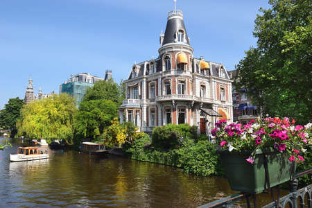 Amsterdam, a trip through the picturesque canalsの写真素材