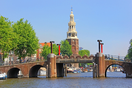 trip through the picturesque canals of Amsterdamのeditorial素材