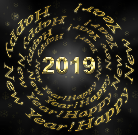 New Year's background by 2019の写真素材