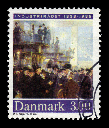 painting by Peder Severin Kroyer, danish painterのeditorial素材