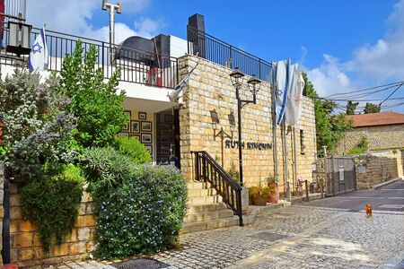 Safed, Upper Galilee, Israel - July 19, 2019: Ruth Rimonim Hotel, 600 year old hotel buildings, authentic rooms, located in the Old Town of Safed, whose history spans 700 yearsのeditorial素材