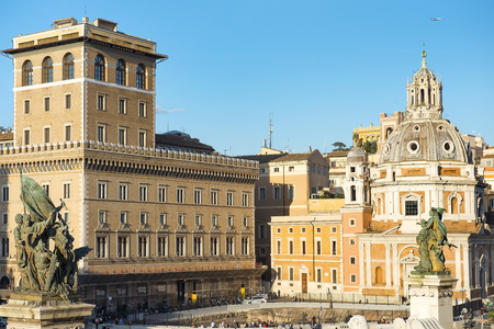historic cityscapes and world famous sights of magnificent rome, italyのeditorial素材