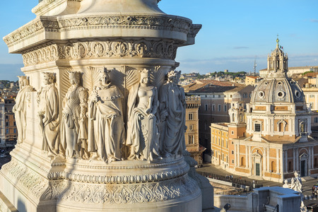 historic cityscapes and world famous sights of magnificent rome, italyのeditorial素材
