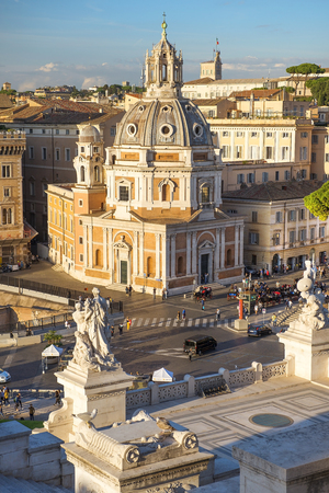 historic cityscapes and world famous sights of magnificent rome, italyのeditorial素材