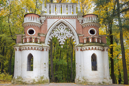 Wineyard Gate in the Tsaritsyno Park, Moscow, Russiaのeditorial素材