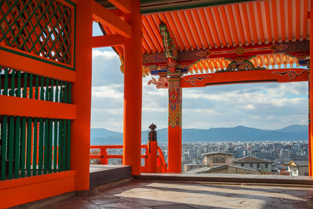 Kyoto, Japan - november 12, 2019: Kiyomizu-dera, buddhist temple complex in the Higashiyama district...