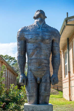 Sydney, Australia - April 22, 2018: Colossal Youth, sculpture by Anton Smit, south african sculptorのeditorial素材