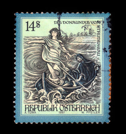 Strudengau Water Nymph, Sages and Legends of Austriaのeditorial素材
