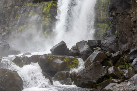 journey through the magnificent wilderness of Icelandの写真素材