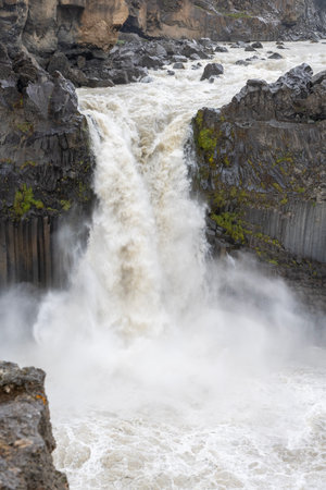 magnificent wild landscape in Icelandの写真素材