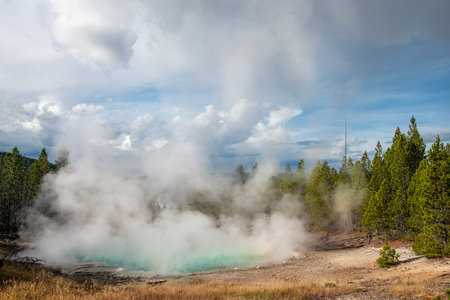 Yellowstone National Park, Wyoming, USAの写真素材