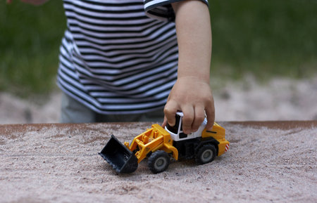 Hand With Tractorの写真素材