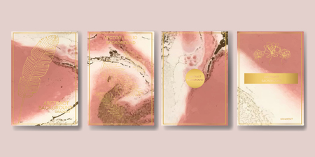 liquid marble with gold. flyer, business card, flyer, brochure, poster, for printing. trend vectorのイラスト素材
