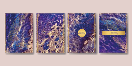 liquid marble with gold. flyer, business card, flyer, brochure, poster, for printing. trend vectorのイラスト素材