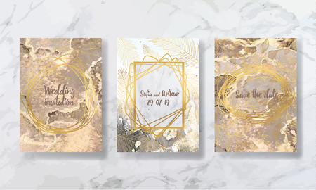 liquid marble with gold. flyer, business card, flyer, brochure, poster, for printing. trend vectorのイラスト素材