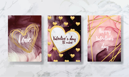 liquid marble with gold. flyer, business card, flyer, brochure, poster, for printing. trend vectorのイラスト素材